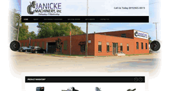 Desktop Screenshot of janickemachinery.com